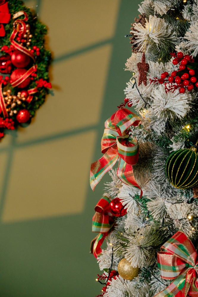 Detalhe da decoração natalina